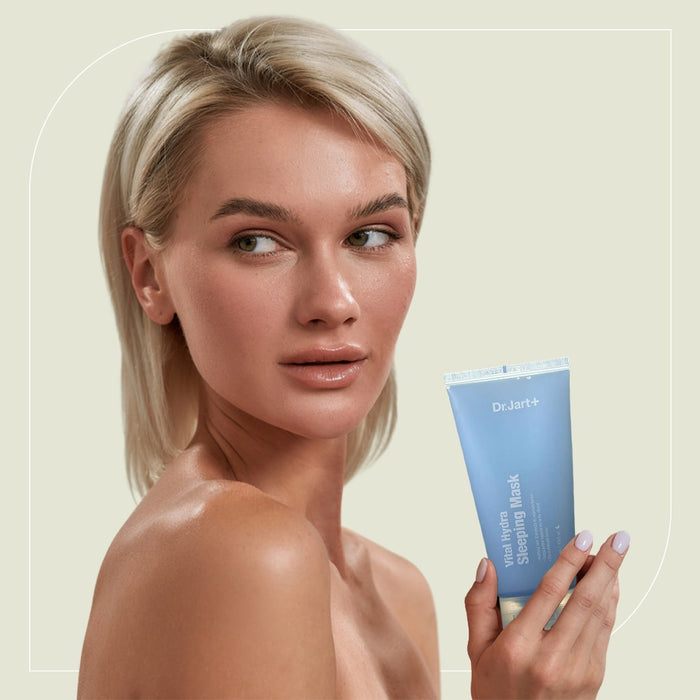 Woman Holding Dr. Jart Vital Hydra Sleeping Mask