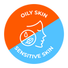 Oily sensitive skin icon 