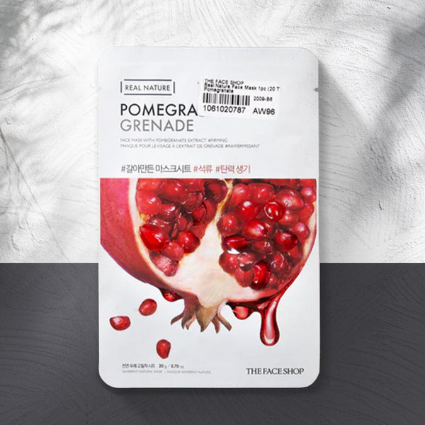 Real Nature Pomegranate Face Mask - Asian Beauty Essentials
