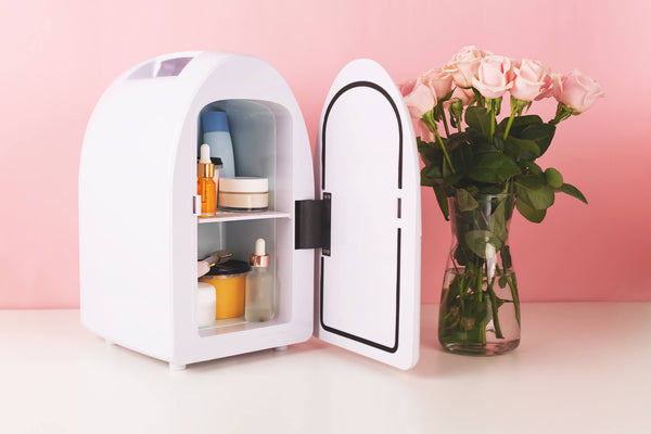 Mini fridge for keeping skincare, makeup and beauty product cool and fresh