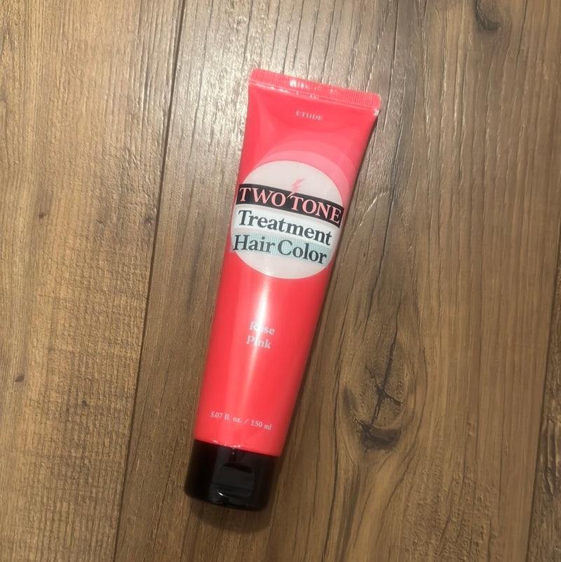 Two Tone Treatment Hair Color (Rose Pink)