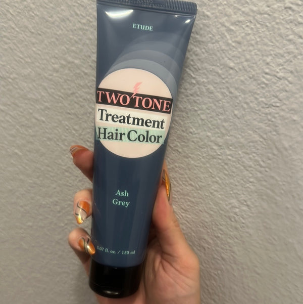 Two Tone Treatment Hair Color (Ash Gray)