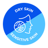 Dry sensitive skin icon
