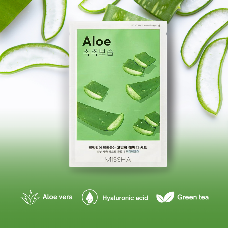 missha aloe vera sheet mask I'm REAL Aloe Mask Sheet