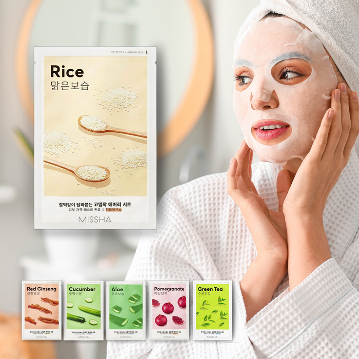 missha real solution tencel sheet mask glutathione MASCURE Guaiazulene Soothing Facial sheet mask developed to help brighten Dapatkan Berbagai Manfaat dari Pemakaian