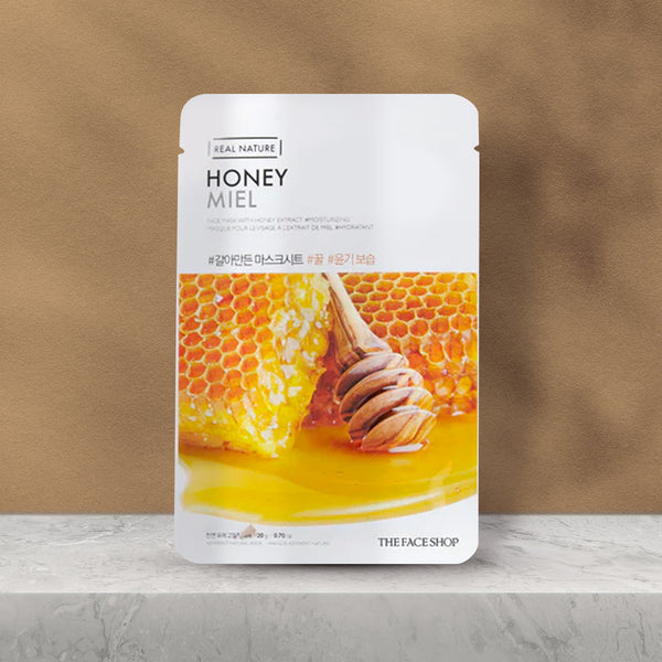 Real Nature Honey Sheet Mask - Asian Beauty Essentials