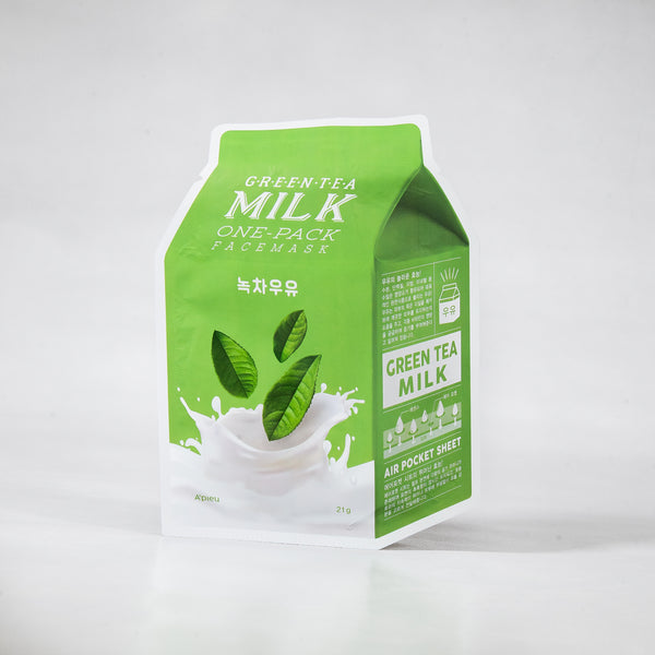 Green Tea Milk Face Sheet Mask - Asian Beauty Essentials