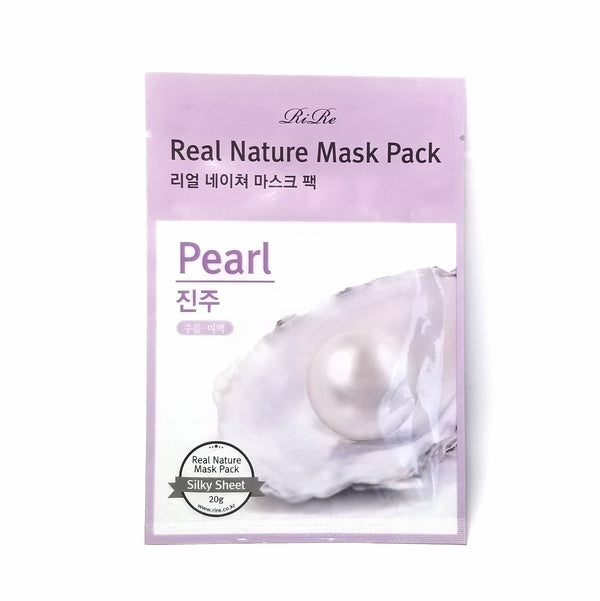 Real Nature Pearl Mask Pack - Asian Beauty Essentials