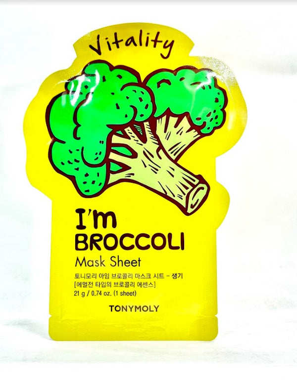 I'm REAL Broccoli Mask Sheet Vitality - Asian Beauty Essentials