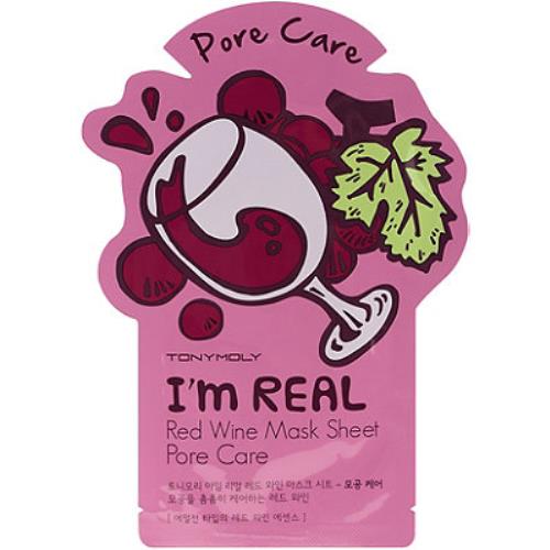 I'm REAL Red Wine Mask Sheet Pore Care - Asian Beauty Essentials