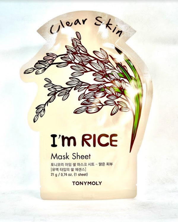 I'm REAL Rice Mask Sheet Clear Skin - Asian Beauty Essentials