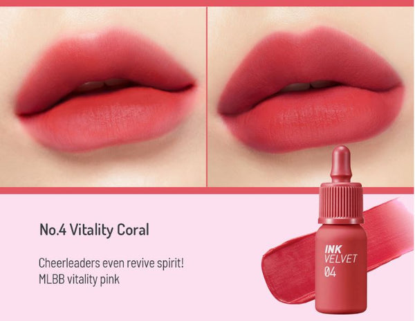 Ink The Velvet 04 Vitality Coral - Asian Beauty Essentials