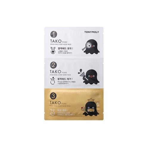 TAKO PORE Gold king 3 Step Nose Pack - Asian Beauty Essentials